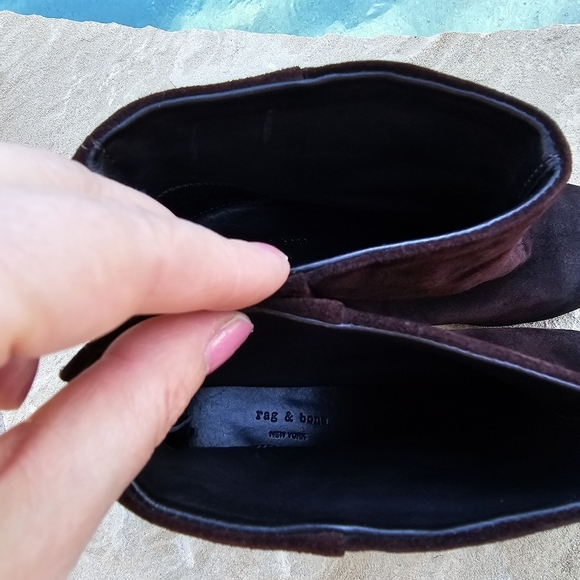 Rag & bon  Newbury Suede  leather  Ankle Boots booties  38, us 8 - Picture 12 of 16